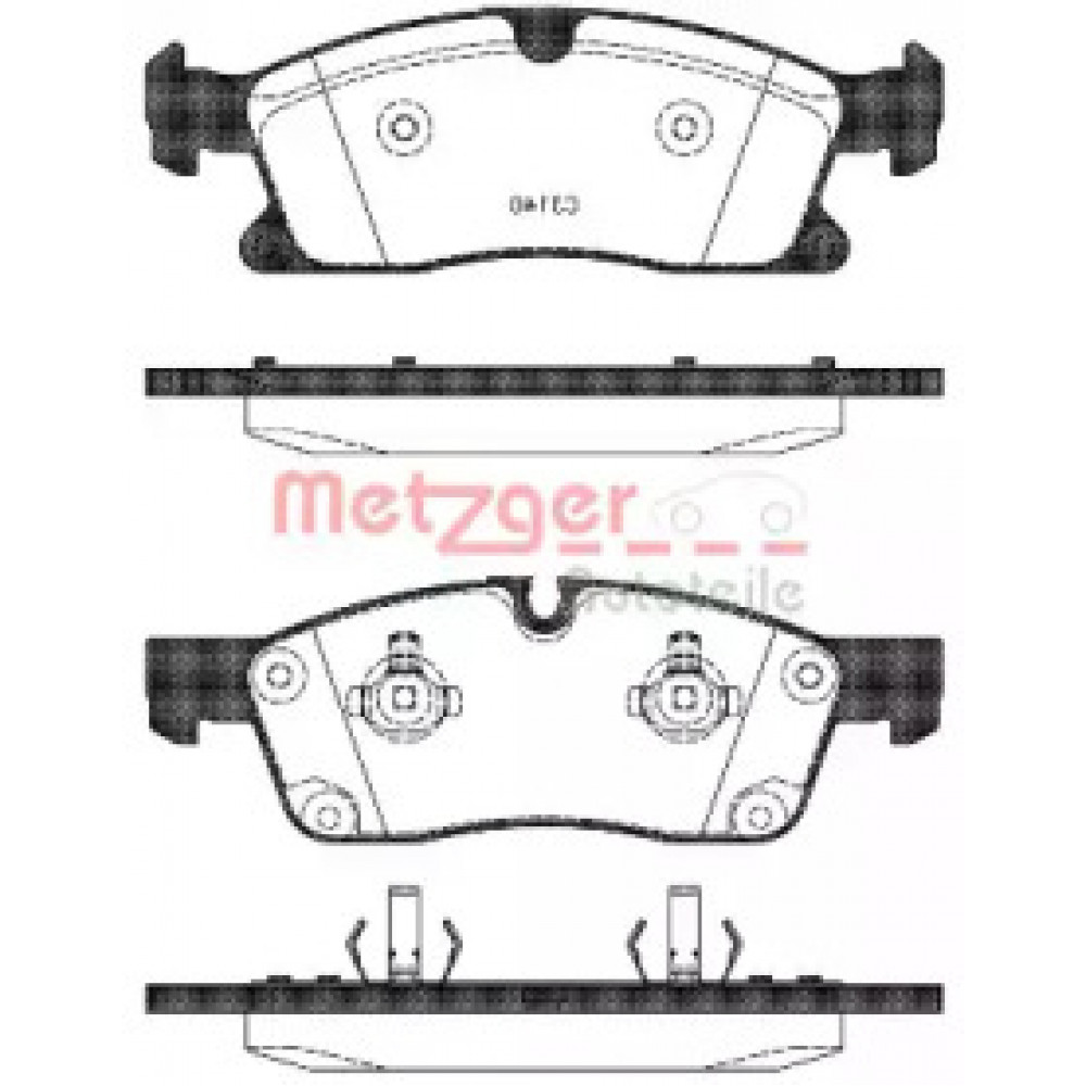 Колодка торм. диск. MB G-CLASS 350 2012-, M-CLASS 2011- передн. (пр-во REMSA)