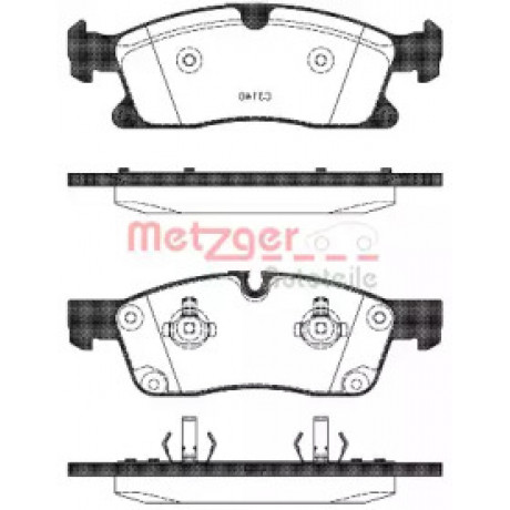 Колодка торм. диск. MB G-CLASS 350 2012-, M-CLASS 2011- передн. (пр-во REMSA)