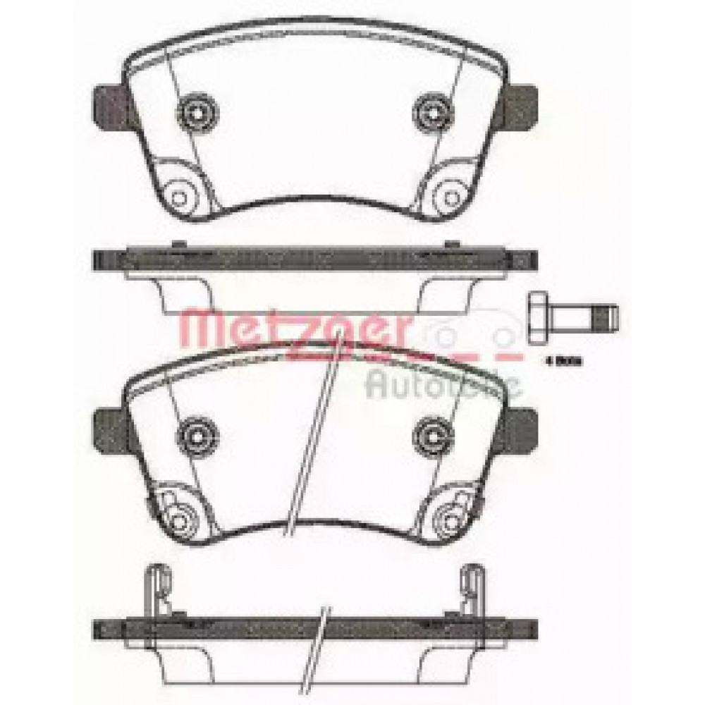 Колодка торм. диск. HYUNDAI IX 20 1.4, 1.4 CRDI, 1.6, 1.6 CRDI 11/10- передн. (пр-во REMSA)