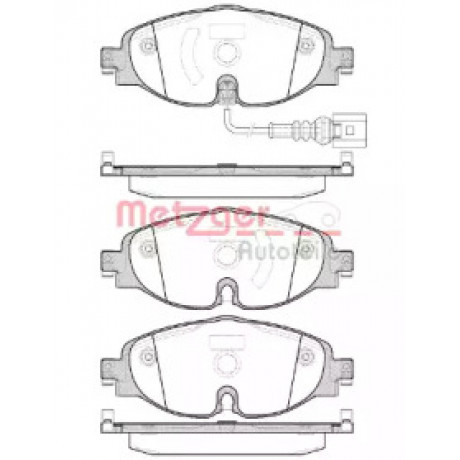 Колодка торм. диск. SKODA OCTAVIA 2012-,VW GOLF VII 2012-,AUDI A3 передн. (пр-во REMSA)