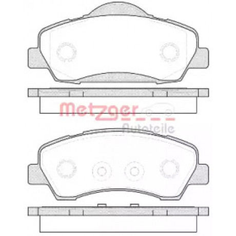 Колодка торм. диск. CITROEN C4 CACTUS 1.2 2014-,PEUGEOT 308 II 1.2 1.6 2013- передн. (пр-во REMSA)