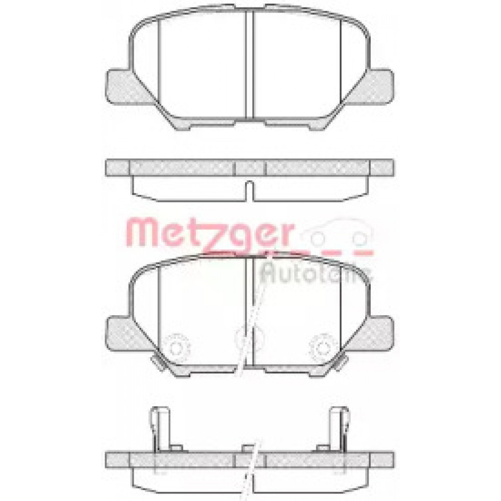 Колодка торм. диск. MAZDA 6 2.0 2.2D 2.5 2013- задн. (пр-во REMSA)