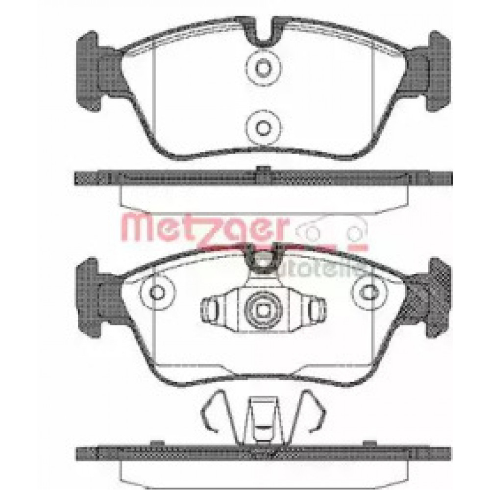 Колодка торм. диск. BMW 1 (E87)(E82)(E88)(09/04-), 3 (E90)(E91)(E92)(E93) передн. (пр-во REMSA)