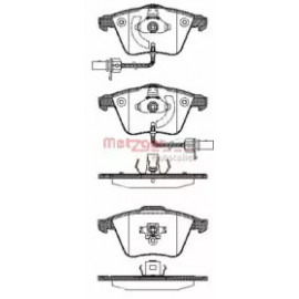 Колодка торм. диск. AUDI A4, A6, ALLROAD передн. (пр-во REMSA)
