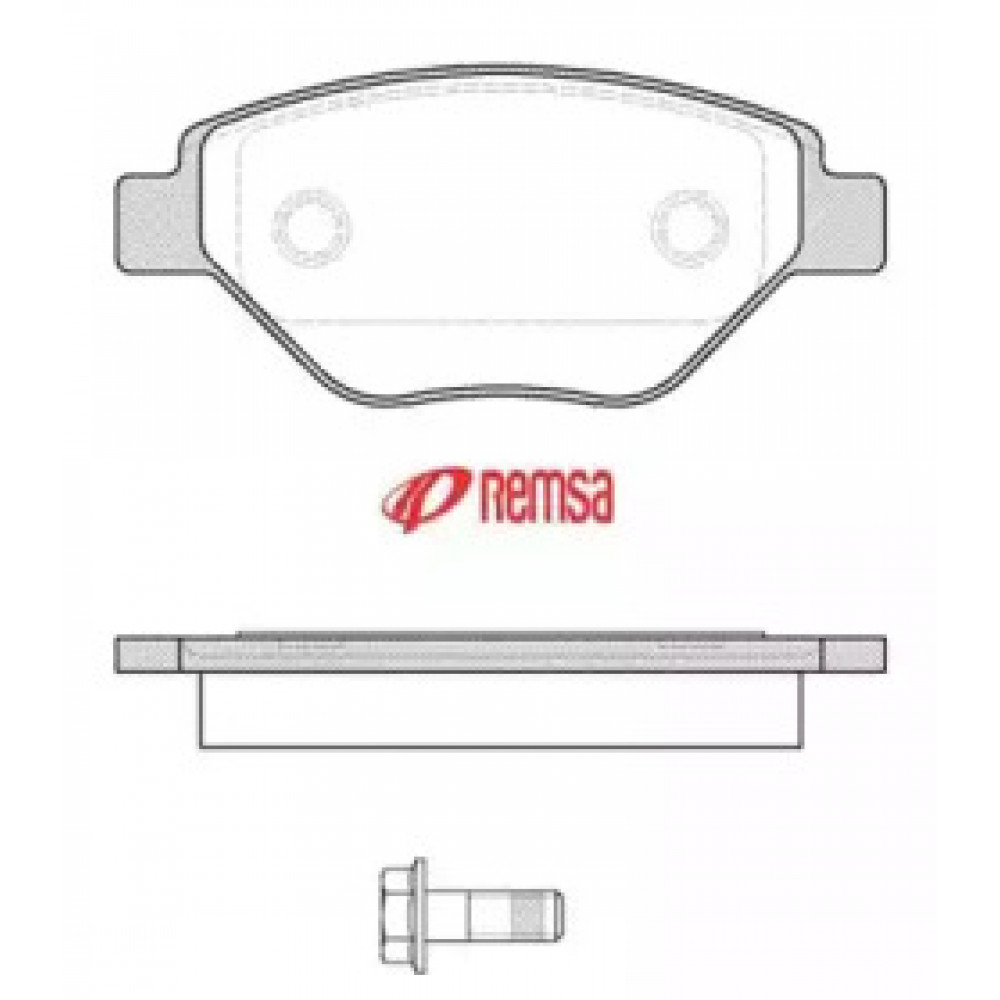 Колодка торм. диск. RENAULT MEGANE II (BM0/1_, CM0/1_) передн. (пр-во REMSA)