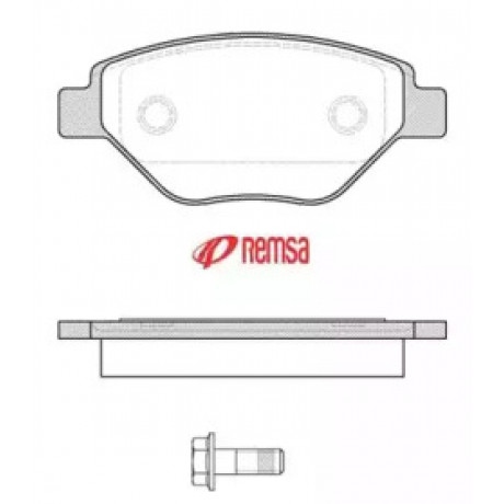 Колодка торм. диск. RENAULT MEGANE II (BM0/1_, CM0/1_) передн. (пр-во REMSA)