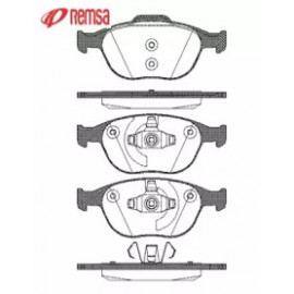 Колодка торм. диск. FORD FOCUS (DAW, DBW,DNW), TRANSIT передн. (пр-во REMSA)