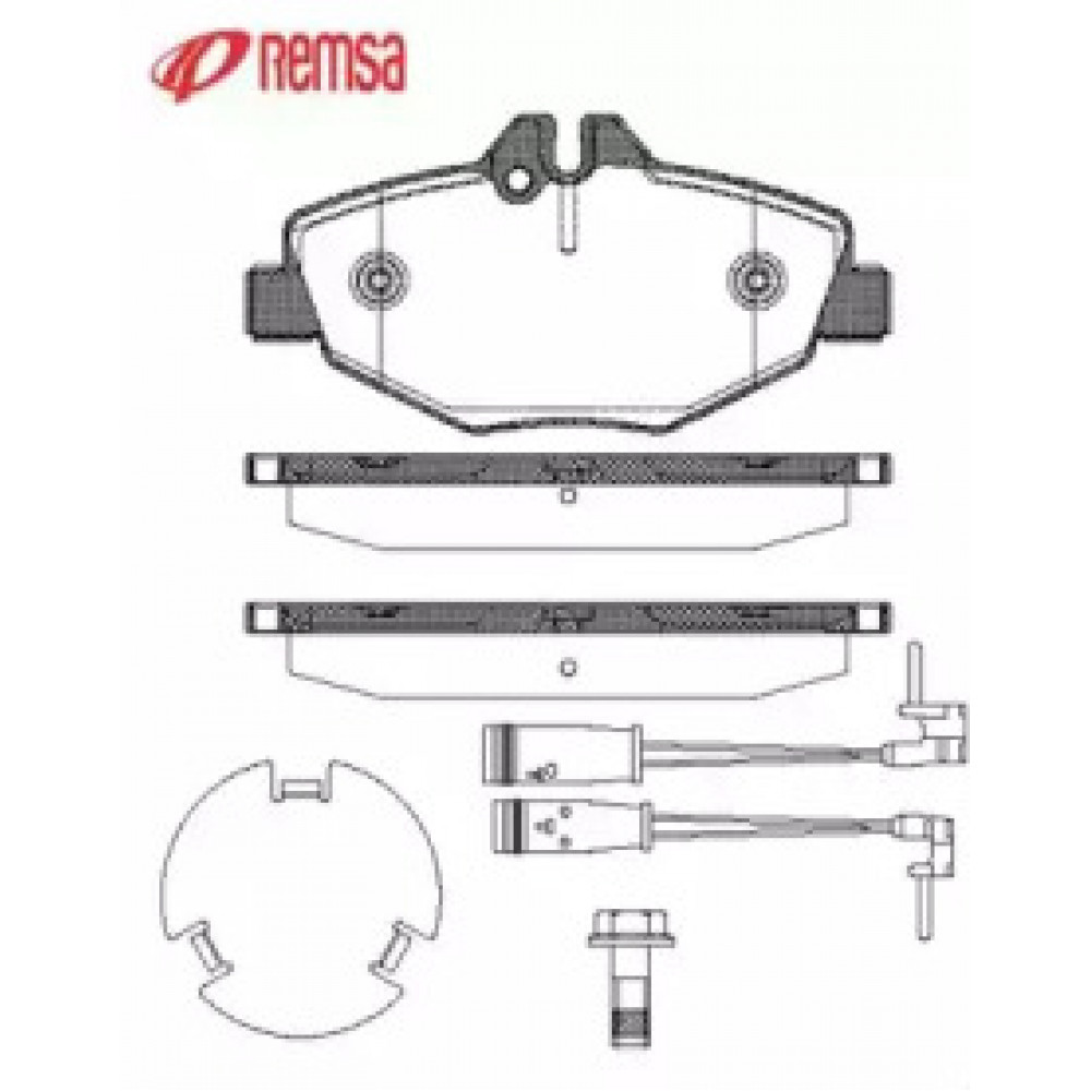 Колодка торм. диск. MB E-CLASS (W211), E-CLASS KOMBI (S211) передн. (пр-во REMSA)