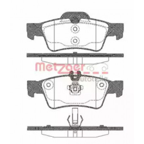 Колодка торм. диск. MB C-CLASS (W203, S203), CLS (C219), E-CLASS задн. (пр-во REMSA)