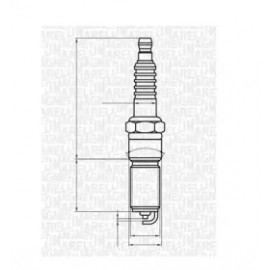 Свічка запалювання CT5QHMR FORD FOCUS 1.8 98-04, TRANSIT CONNECT 1.8 02- (вир-во MAGNETI MARELLI)  Свічка запалювання CT5QHMR FORD FOCUS 1.8 98-04, TRANSIT CONNECT 1.8 02- (вир-во MAGNETI MARELLI)