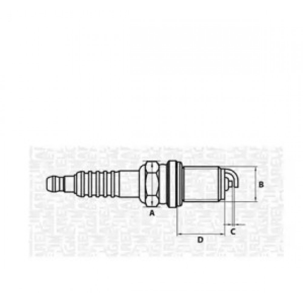 Свеча зажигания 0.7 CT6KMMR ВАЗ 2110-2112 (пр-во MAGNETI MARELLI)