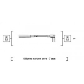 Комплект проводов зажигания (пр-во Magneti Marelli кор.код. MSK1236)