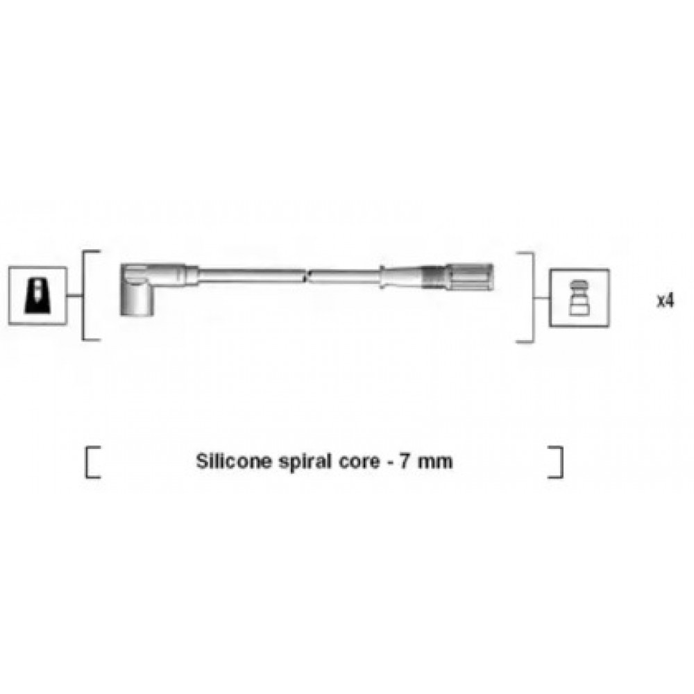Комплект проводов зажигания (пр-во Magneti Marelli кор.код. MSK610)