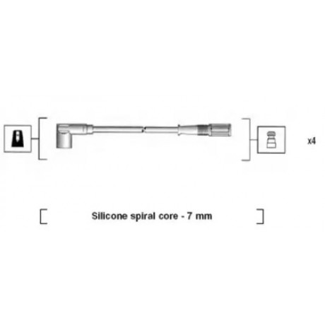 Комплект проводов зажигания (пр-во Magneti Marelli кор.код. MSK610)