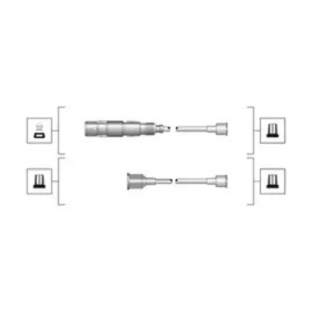 Комплект проводов зажигания (пр-во Magneti Marelli кор.код. MSQ0036)