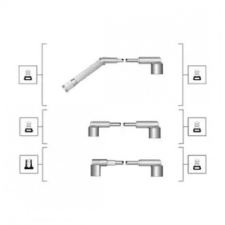 Комплект проводов зажигания (пр-во Magneti Marelli кор.код. MSQ0053)