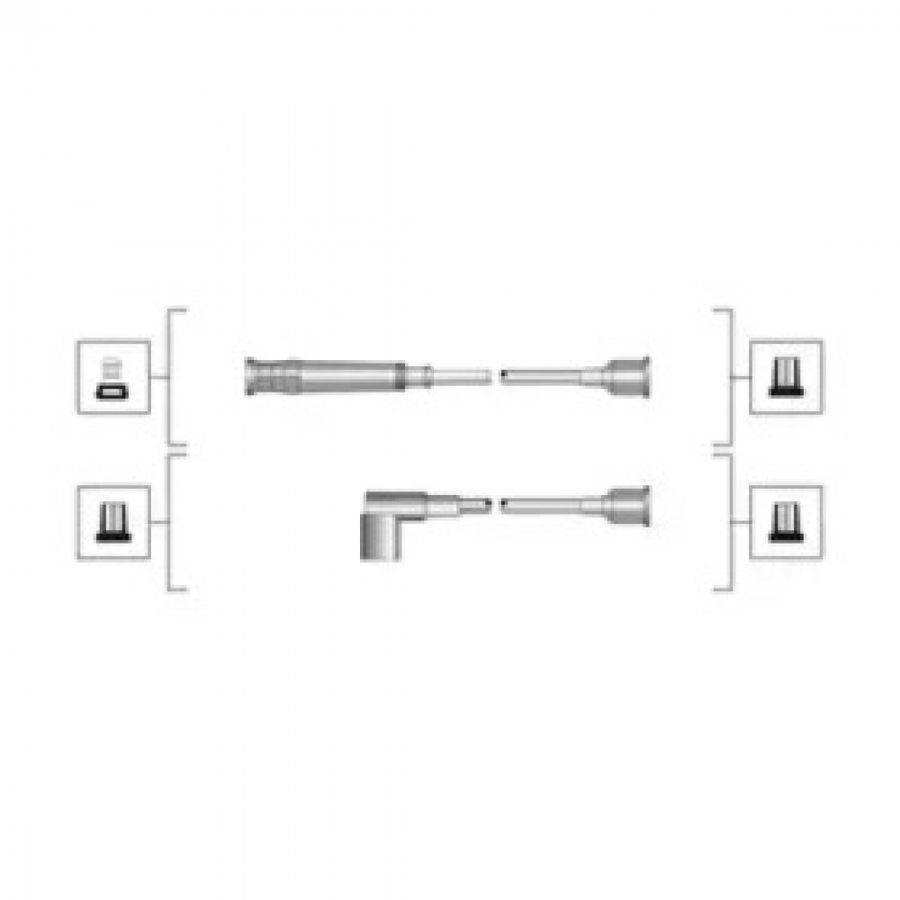 Комплект дротів запалювання (вир-во Magneti Marelli кор.код. MSQ0095)