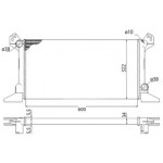 Радиатор, охлаждение двигател (пр-во Magneti Marelli кор.код. BMQ513) 