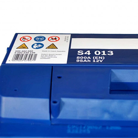 Аккумулятор 95Ah-12v BOSCH (S4013) (353x175x190),R,EN800