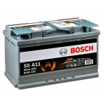 Акумулятор 80Ah-12v BOSCH AGM (S5A11) (315x175x190),R,EN800  Акумулятор 80Ah-12v BOSCH AGM (S5A11) (315x175x190),R,EN800