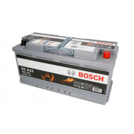 Аккумулятор 105Ah-12v BOSCH AGM (S5A15) (394х175х190), R, EN 950