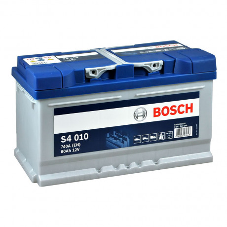 Аккумулятор 80Ah-12v BOSCH (S4010) (315x175x175),R,EN740